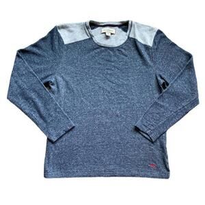 Tommy Bahama Terry Cloth Crewneck Blue Comfort Casual‎ Lounge Mens Large